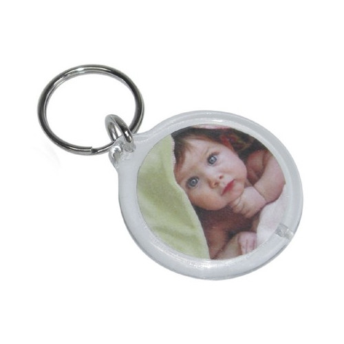 Porte clef résine Walther rond recto verso