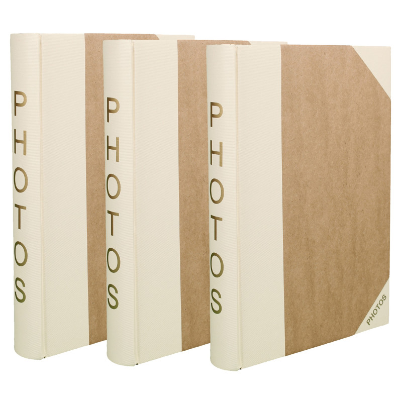 lot 3 albums Photos crème 300 pochettes 10x15