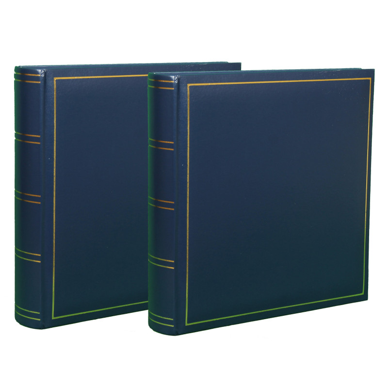 LOT-2-ALBUMS-PHOTO-TRADITIONNEL-JUMBO-SUPER-XL-BLEU