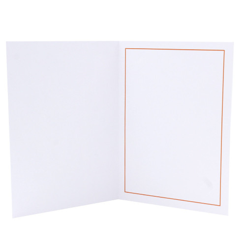 Cartonnage photo professionnel – Liseré Orange | Collection CashPhoto