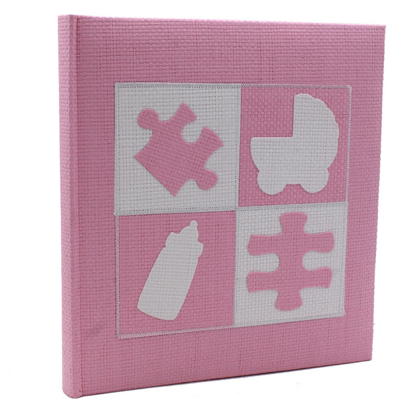 Album photo naissance Baby Puzzle Rose