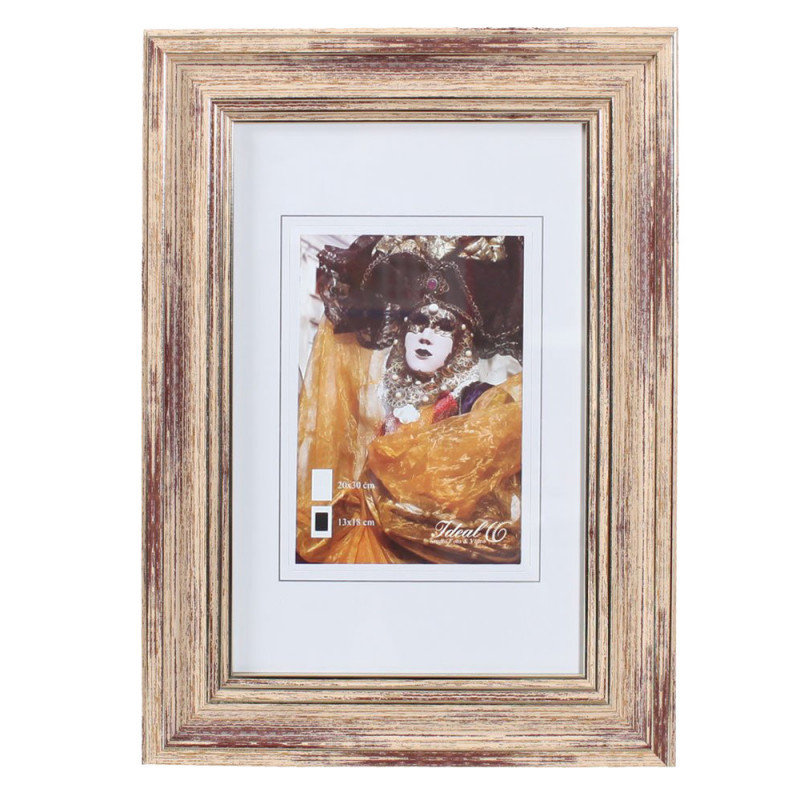 Cadre photo Lagon crème vieilli 20x30 cm