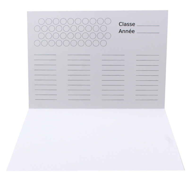 Cartonnage photo scolaire - Groupe A4 - Sport - Intérieur classe