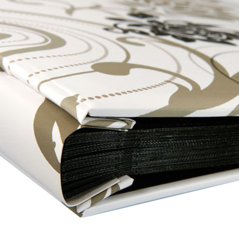 album photo grindy blanc 400 pochettes 10x15 detail tranche couverture