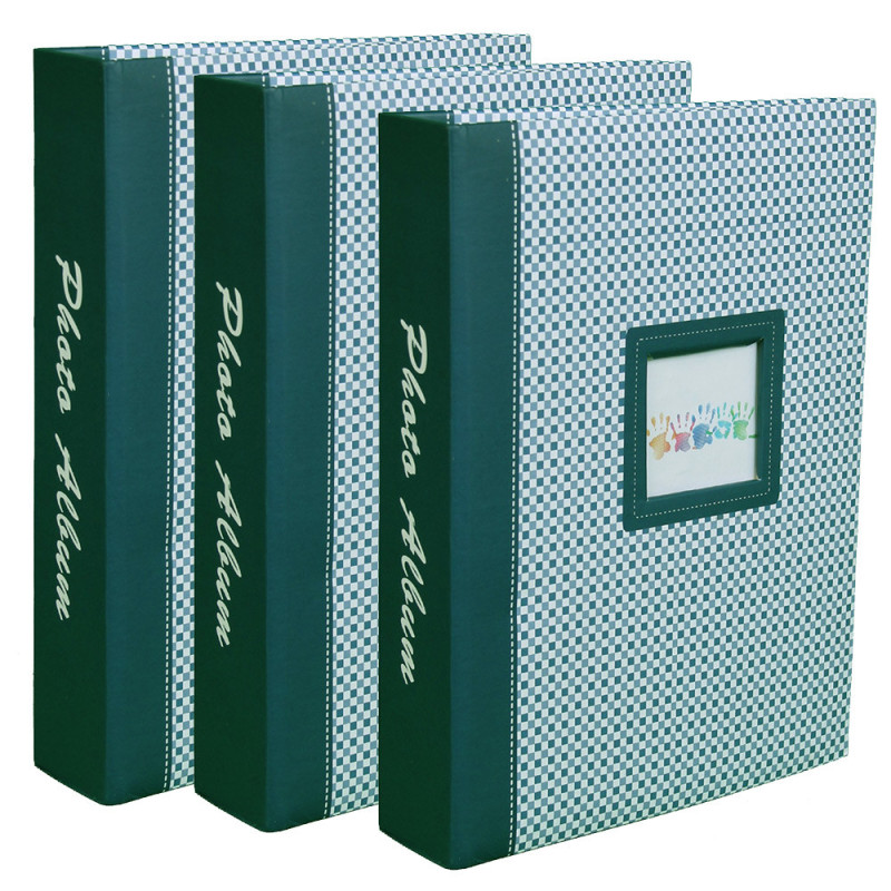 lot 3 albums photo elements 200 pochettes 10x15 bleu vert