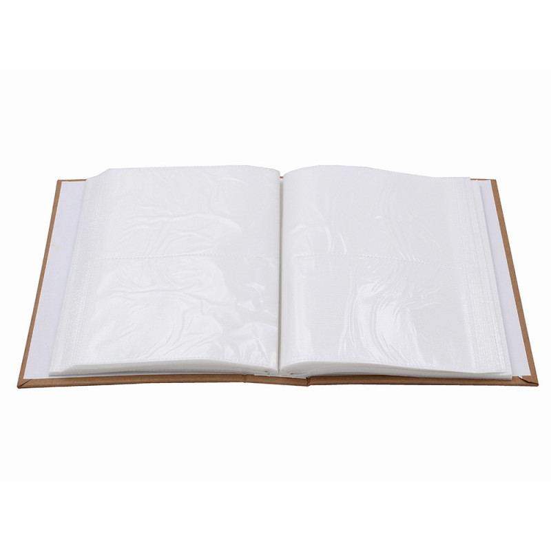 Album Kraft Arbre 200 pochettes 10X15 ouvert