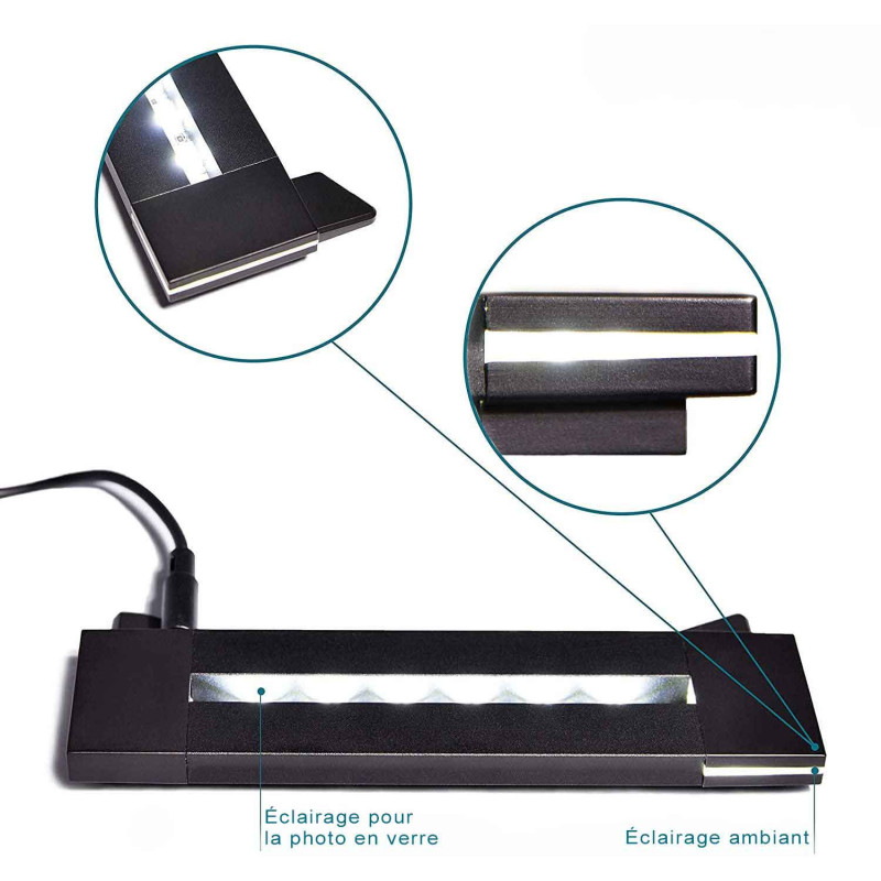 Socle lumineux Tritium 140 pour prisme L horizontal éclairage