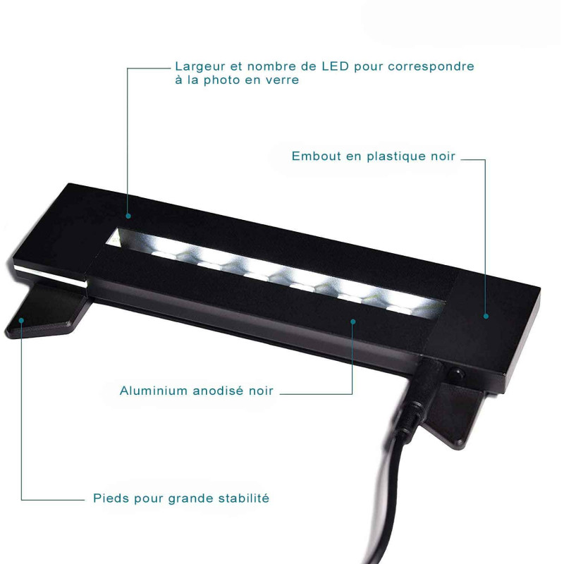 Socle lumineux Tritium 300 pour prisme Géant horizontal matériaux