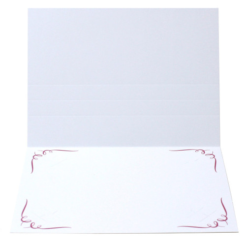 Cartonnage photo blanc Frise N2 - Grenat-intérieur