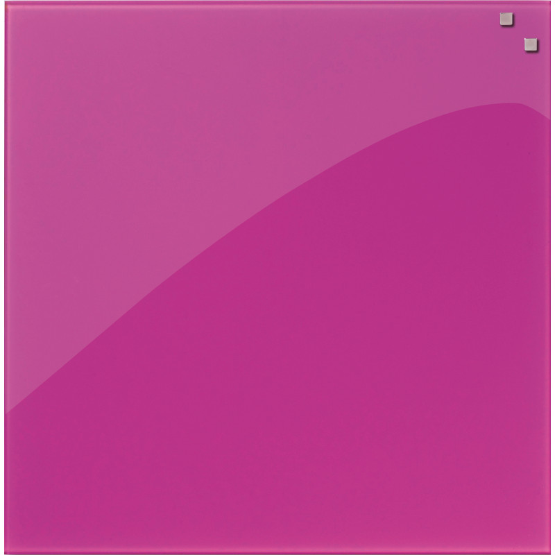 pele-mele-magnetique-naga-45x45-en-verre-fushia