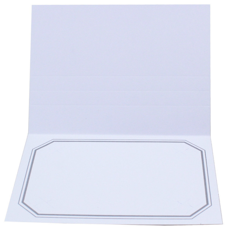 Cartonnage photo blanc Octo Duo - Gris