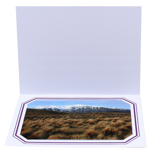 Cartonnage photo blanc Octo Duo - Violet