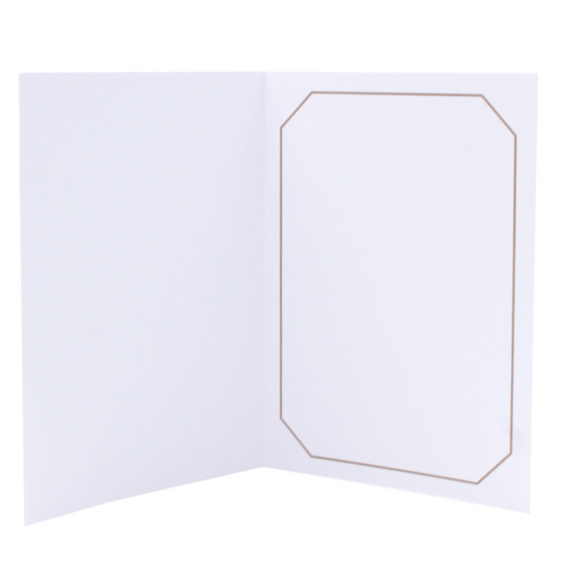 Lot de 20 cartonnages photo blanc 15x20 - Octo Taupe