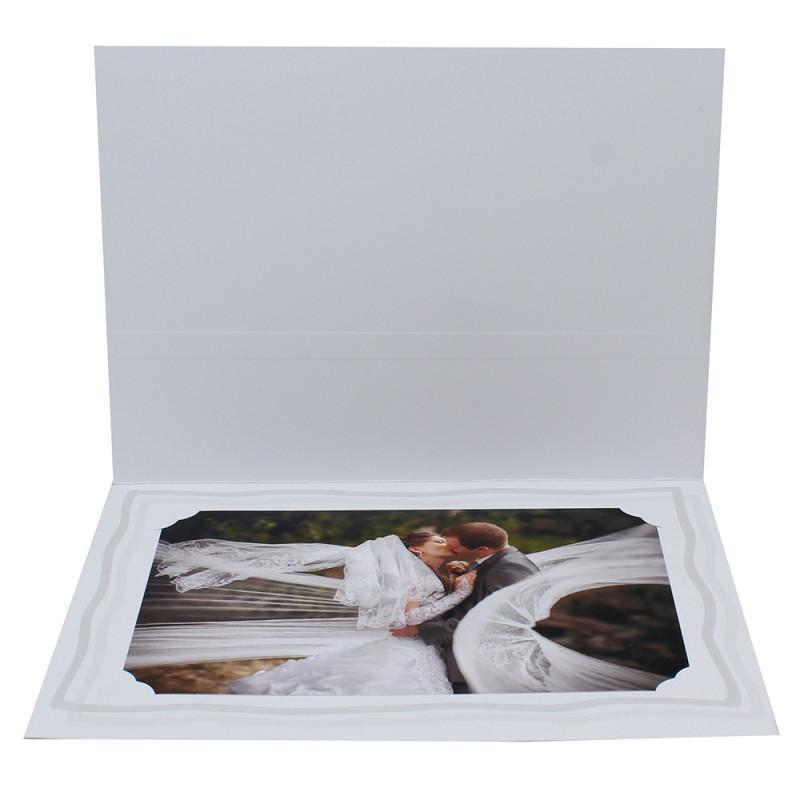 Lot de 10 cartonnages photo 15x23 Trio gris