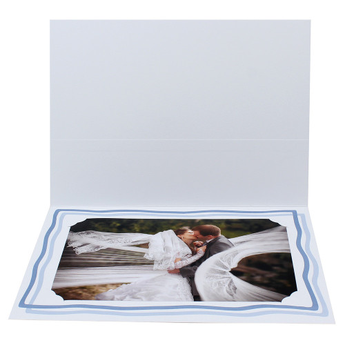 Lot de 20 cartonnages photo 18x24 Trio bleu