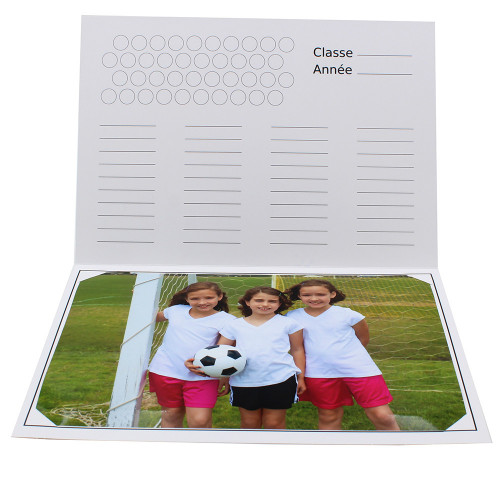 lot de 50 cartonnages photo scolaire - Groupe 20x30 - A fond le foot