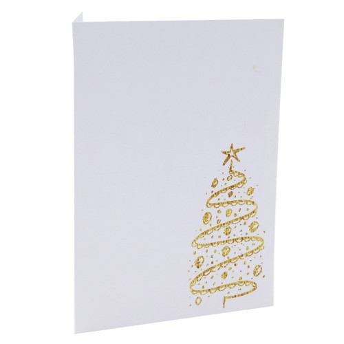 Lot de 100 cartonnages 13x18-13x19 photo de noel - sapin doré