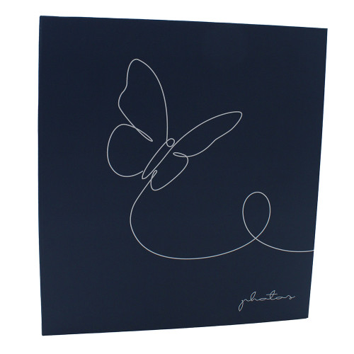 Classeur photo Ariane Line Art 400 pochettes 11x15 bleu marine
