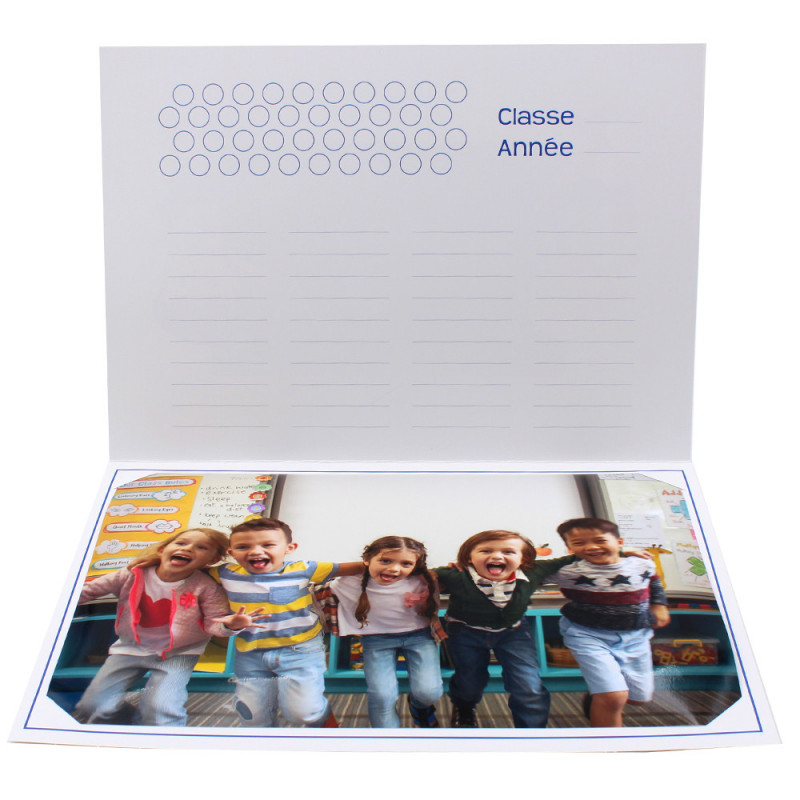 Cartonnage photo scolaire - Groupe 18x24 - Trio