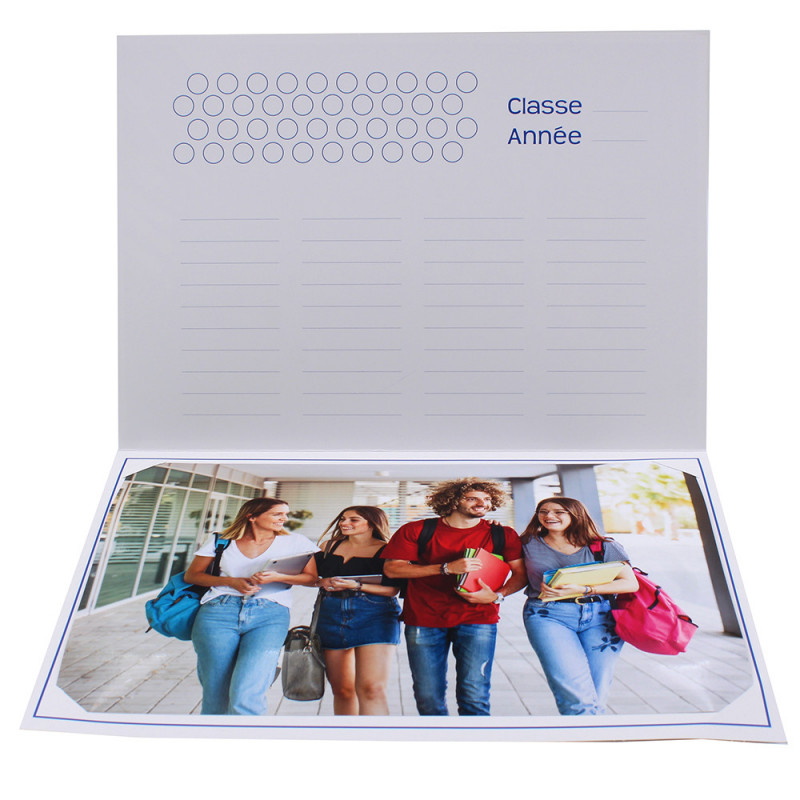 Cartonnage photo scolaire - Groupe 18x24 - Etudes