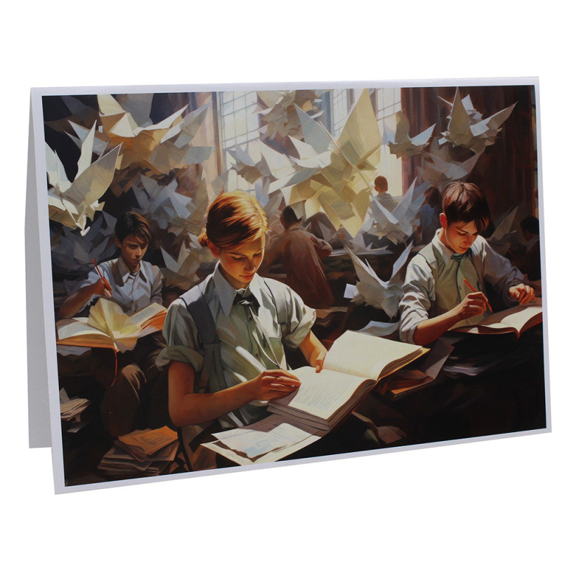 Cartonnage photo scolaire - Groupe 18x24 - Etudes