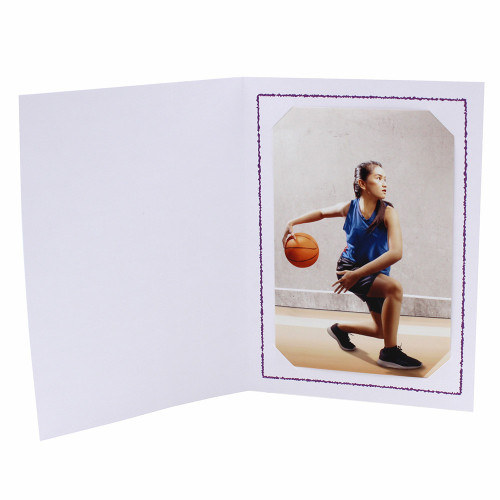 Lot de 116 cartonnages photo 20x30 blanc - Thionville violet