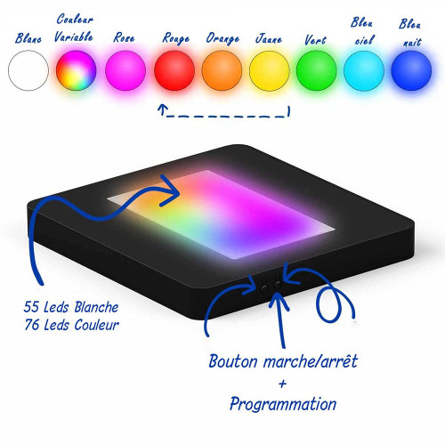 Socle lumineux plat Multi couleurs pour Iceberg XL