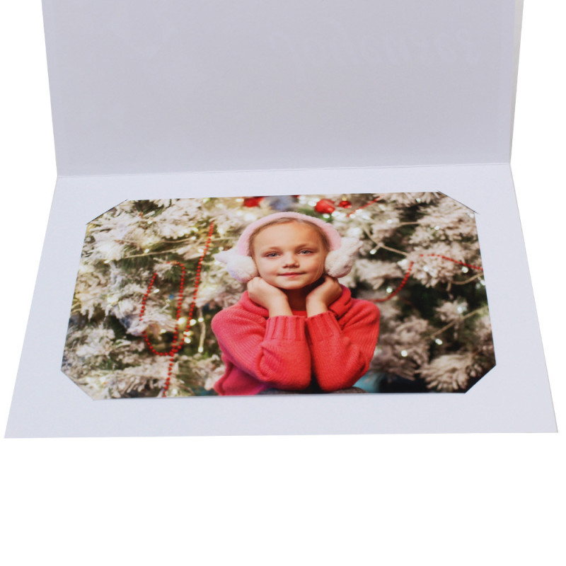 Lot 50 cartonnages photo 9x13-10x15  Joyeuses Fêtes - Horizontal Traineau du Pere Noel
